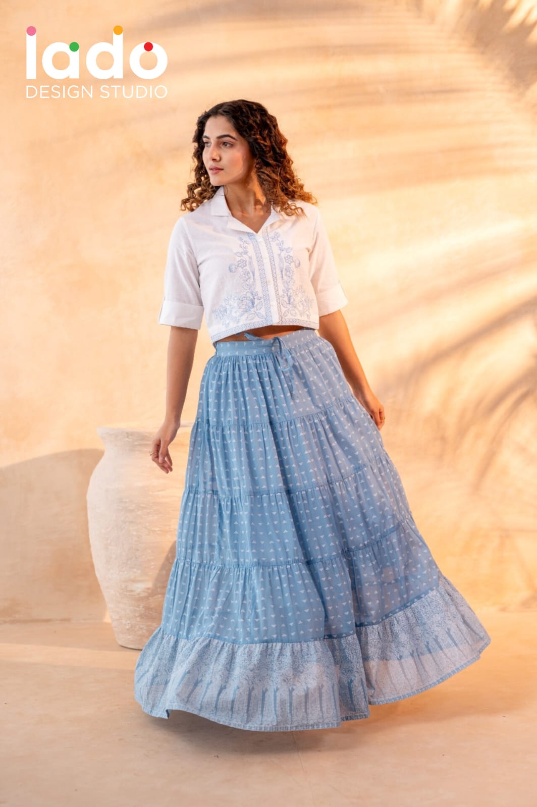 COTTON SKIRT TOP INDOWESTERN